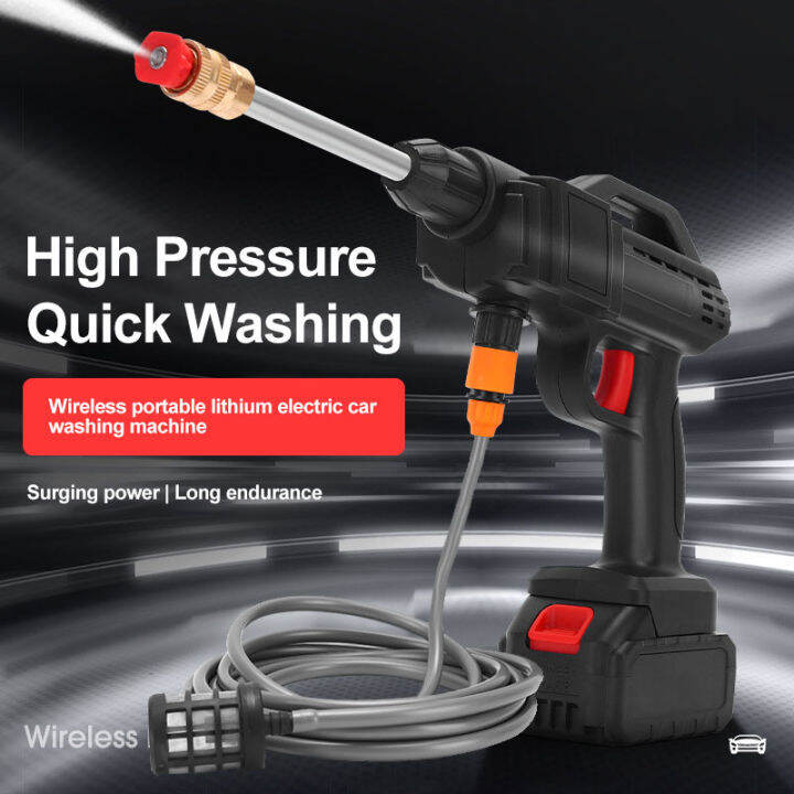 48VF Cordless Pressure Washer, Portable Power Washer Kit for Cleaning ...