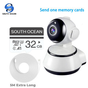 V380 Pro 1080p CCTV Camera WiFi Connect Cellphone with Two-Way Audio Talk Remote Monitor 360° PTZ APP Control Motion Detection Alarm