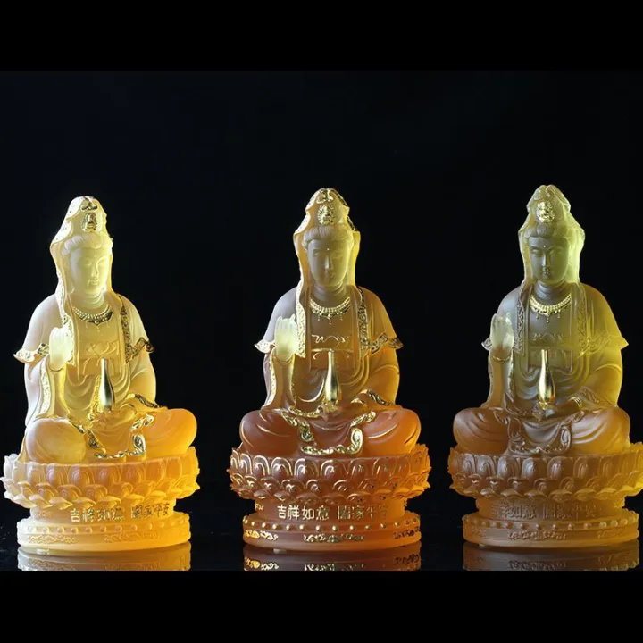 Tượng phật quan âm 22cm tay cầm dải lụa cao (nhiều màu sắc) cao 22cm ...
