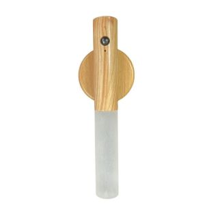 Creative Intelligent Auto PIR Motion Sensor LED Rechargeable Magnetic Night Light Wood Wall Light Cabinet Light Lamp