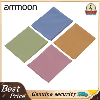 ammoon 1pcs Microfiber Musical Instrument Cleaning Cloth Cleaner for Guitar Violin Ukulele Clarinet Trumpet Saxophone Cleaning(Random Colors Delivery)