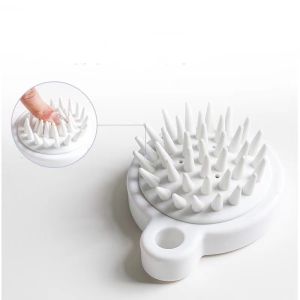 SUPER-OLINE2020 แปรงนวดผม แปรงสระผม อุปกรณ์ดูแลเส้นผม แปรงซิลิโคน สําหรับนวดหนังศีรษะ