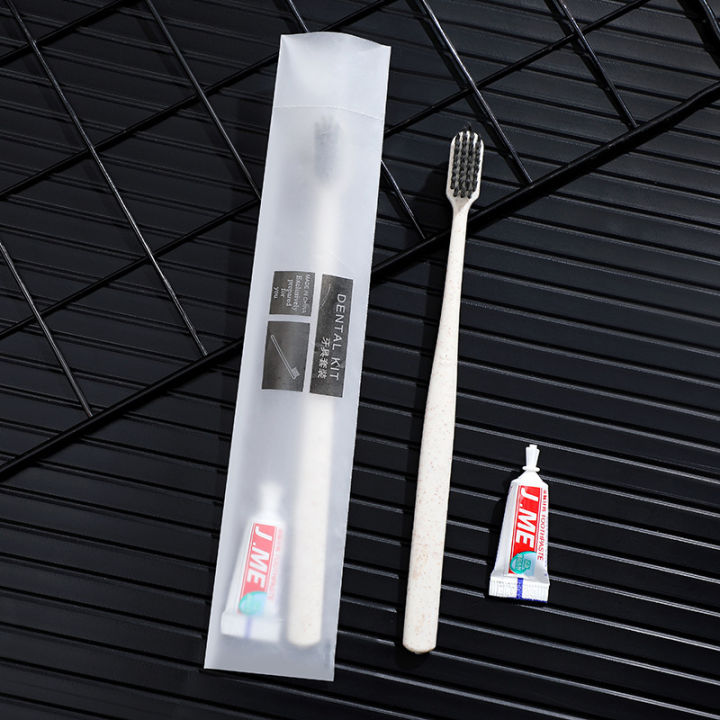 🔥Wishwa👍 1 Pack Guest Amenity Kit Disposable Toothbrush Toothpaste ...