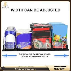 【HOSPORT】Drink Dispenser Automatic Pusher Glide Soda Can Dispenser Beer Bottle Beverage Organizer Drink Holder for Fridge