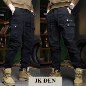 Quần Jogger túi hộp TSstore95 vải kaki hàn dày dặn túi hộp đôi đóng khuy có nắp túi 4 màu-tsstore95