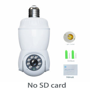 V380  CCTV Camera WiFi Connect 360 Cellphone 1080P HD Two shots Bulb CCTV Security Camera Night Vision Two-Way Audio Smart Alarm Auto Tracking Bulb Indoor Home Monitor IP Cameras