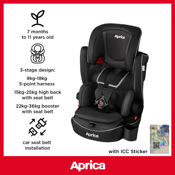 Aprica Air Groove 7m-11y Toddler Car Seat [with ICC sticker