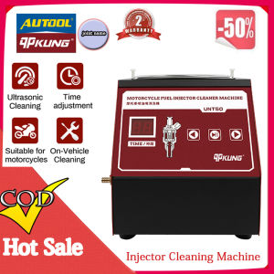 AUTOOL UNT50 Motorcycle Fuel Injector Ultrasonic Cleaner Digital Timer Cleaning Fuel Injector Motorcycle Parts Washer qpKung