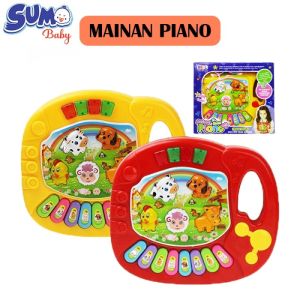 Mainan Edukasi Anak Bayi Piano Animal Farm Dengan Lampu Dan Musik Suara Hewan