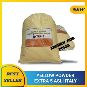 Yellow Powder Extra 5 Italy Serbuk Kuning Pengkilap Marmer Granit - 1kg