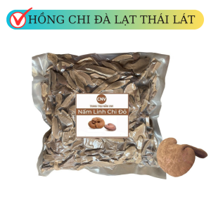 Nấm linh chi đỏ Đà Lạt Thái Lát 1kg (Hồng chi vị đắng cao) - Cây Nấm Việt