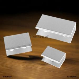 [COD] livestwef 4PCS Square Clamps Clamp Holder Shelf Clip Aluminum Bracket Support For 5mm 6mm 8mm 10mm 12mm Thickness Board