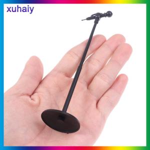 xuhaiy Cute Mini Plastic Microphone Model Dollhouse Miniature Furniture Accessories