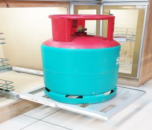 Alcor System Pull Out Gas Tank Holder 18" Slide/Gas Tray/Dapur