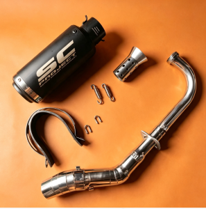Nmax v2v3 stainless elbow on SC project round with Db reducer
