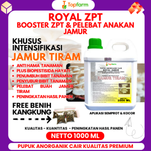 Pupuk Topfarm / Pupuk Zpt Untuk Jamur Tiram / Pupuk Jamur Tiram / Pupuk Hormon Penyubur Tanaman / Pupuk Hormon Anakan Jamur Tiram / Pupuk Perbanyak Anakan Jamur Tiram