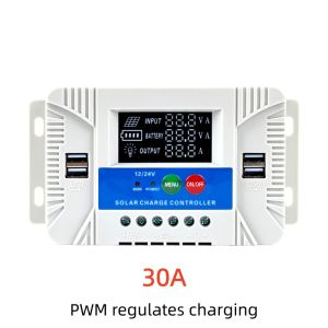MPPT Solar Charge Controller 30A/ 60A/80A/100A 12V 24V 36V 48V with LCD Screen AUTO Battery Charger