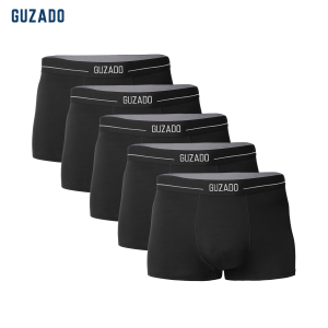 [TẶNG 01 ĐÔI TẤT] COMBO 5 Quần Sịp Boxer GUZADO Nam Thông Hơi Thoáng Khí 4 Màu Dễ Lựa Chọn Kháng Khuẩn Bền Bỉ GBX03