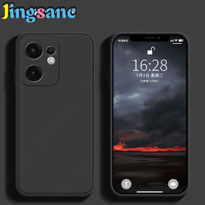 Jingsanc For OPPO Reno 13F/OPPO Reno 13F 5G/OPPO Reno 13F 4G Phone Case Fashion Square Straight Edge Soft Liquid Silicone Cover Camera Protection Shockproof Back Casing A25-1
