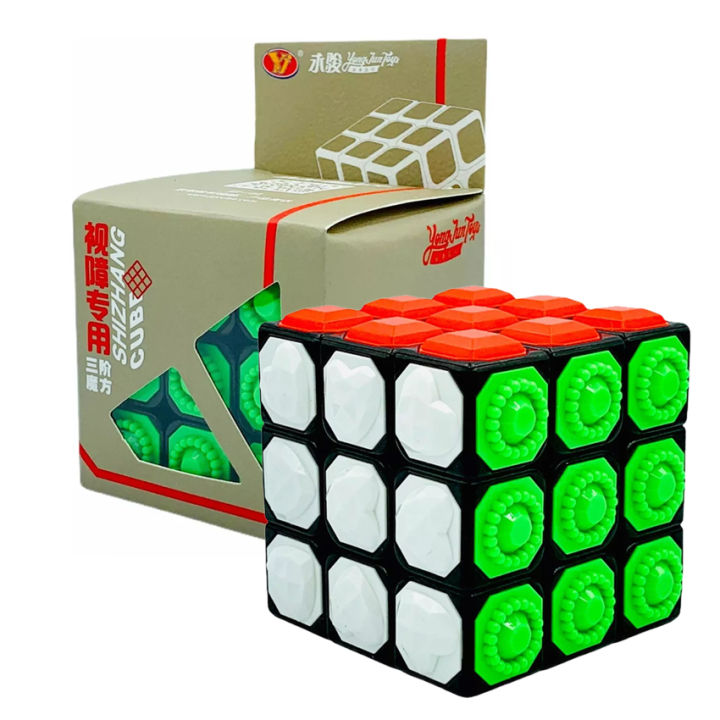 LiangCuber Yongjun YJ Yulong 3x3 2M Speed Cube YJ YuLong V2 M 3x3x3 Cubo mágico magnético 2.205 in sin adhesivo (versión magnética