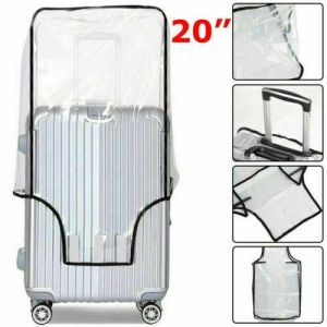 Transparent Luggage Cover Dustproof and Waterproof PVC Trolley Luggage Cover Durable Suitcase Cover