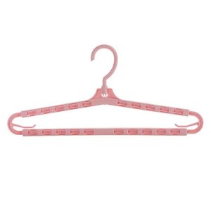 BUJOY ไม้แขวนเสื้อ ปรับระดับได้ กันลื่น ยืดหดได้ ไม้แขวนผ้าพลาสติก ผู้ใหญ่ กว้าง 41-69cm hanger