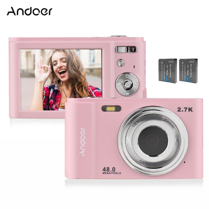 Andoer Portable Digital Camera 48MP IPS Screen 16X