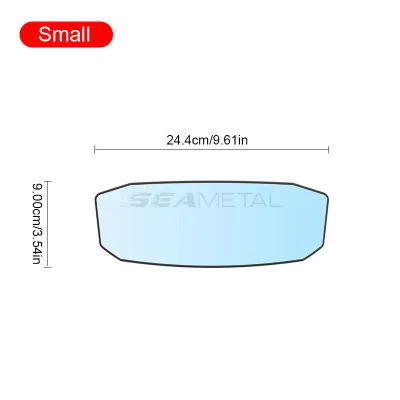 SEAMETAL Car Rearview Mirror Wide Angle Flat Interior Mirror Universal Blind Spot Mirror Cermin Pandang Belakang Kereta
