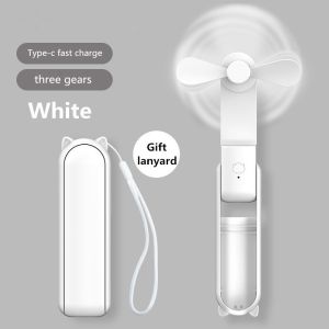 Portable Mini Handheld Fan Rechargeable Handheld USB Pocket Personal Cooling Fan with Powerbank