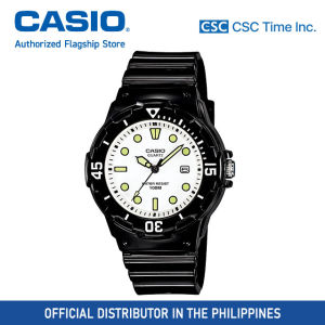 CasioBlack Resin Strap 100 Meter Quartz Watch for Women (LRW-200H-7E1VDF)