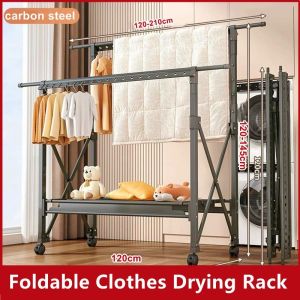Clothes Drying Rack With Wheels Foldable Laundry Drying Rack Clothes Hanging Rack