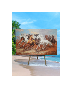 HIASAN DINDING LUKISAN KUDA UKURAN 85X 135