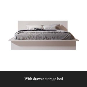 (Free delivery＆installation) Pre Order White Platform Bed Nordic Modern Storage Bed Household Small Size Bed