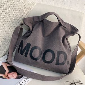 DROPASSIST 1318 READY STOCK Big Woman Canvas Sling Bucket Handbag Shoulder Messenger Bag Wanita Beg Tangan Perempuan