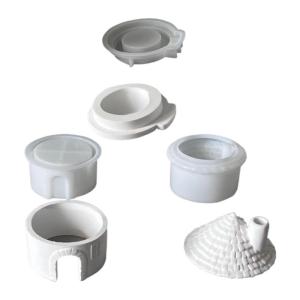 Christmas House Tealight Holder Silicone Molds Multipurpose Silicone Candlestick Mould For Holder Home Decoration