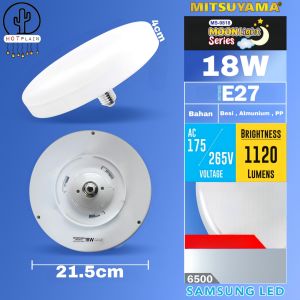 Bohlam Jamur Mitsuyama Led MS 9818 MoonLight Series E27 - Lampu UFO Putih Kelvin 6500 Cool Daylight AN