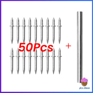 First Chioce ตะปูสองหัว ไร้รอยต่อ พร้อมปลอกเกลียว แข็งแรงสูง กันสนิม สําหรับยึดไม้ โลหะ 100/50 ชิ้น Double Head Nails