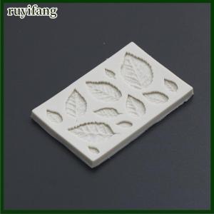 ruyifang Khuôn silicon hình lá khuôn bánh quy fondant trang trí bánh lá dụng cụ làm bánh