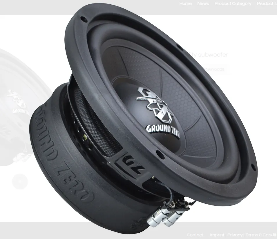 GROUND ZERO GZIW 165 , GZIW 165X-II subwoofer 16.5 cm / 6.5