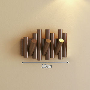 Wall Mounted Coat Rack With 3/5/7 Hooks Key Holder Rack Solid Wood Clothes Rack Hanging Folding Design Entryway Hanging Shelf For Hanging Clothes Scarves Hats And Bags Save Space For Bathroom Living Room Bedroom