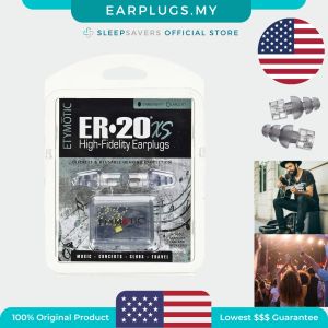 USA Etymotic Research ER20XS High Fidelity Earplugs Standard Fit | Musician Ear Plugs With Music Filter Alpine Concert Penyumbat Telinga Pemuzik 音乐家耳塞