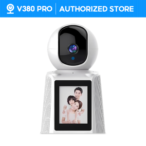 V380 PRO Q28 Cctv Camera 4.3in LCD Display Connect Cellphone Indoor Baby Monitor Camera And Audio Wireless With Speaker Smart Video Calling IP Security Camera HD 1080P Full Color Night Vision Indoor Baby CCTV Monitor