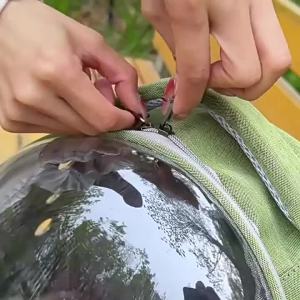Transparent Cat Carrier Backpack Space Capsule BreathableBag for Outdoor Travel