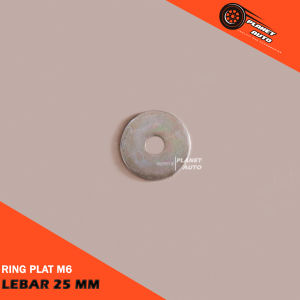 Ring Plat Mur Baut M6 Ukuran 6×25×1.5 mm Warna Gold Harga Untuk 5 Pcs
