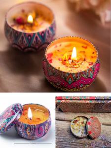 เทียน เทียนหอม เทียนหอมอโรม่า เทียนหอมไขถั่วเหลือง ขนาดเล็ก 60g.