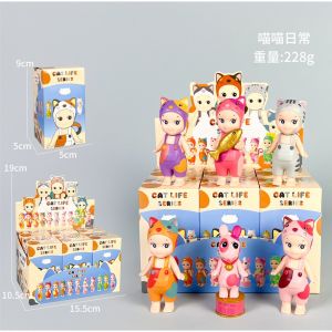 [🇵🇭 Stock&COD] 1pc Sonny Angel Mini Figure Cat Life Series Cute Standing Decorative Toy Desk Decoration