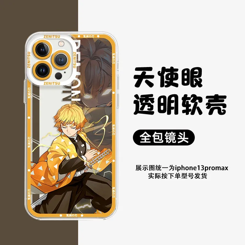 2 Confezioni] Custodia per Xiaomi Redmi 12 6.79 pollice, Anime Tanjirou Nezuko Protezione Case, Trasparente Morbida Sottile TPU Silicone Cover Compatibile con Xiaomi Redmi 12