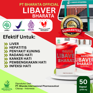 Obat Herbal Liver Original Bharata Hepatitis Sakit Kuning cepat lesu nyeri ulu hati Libaver Bharata