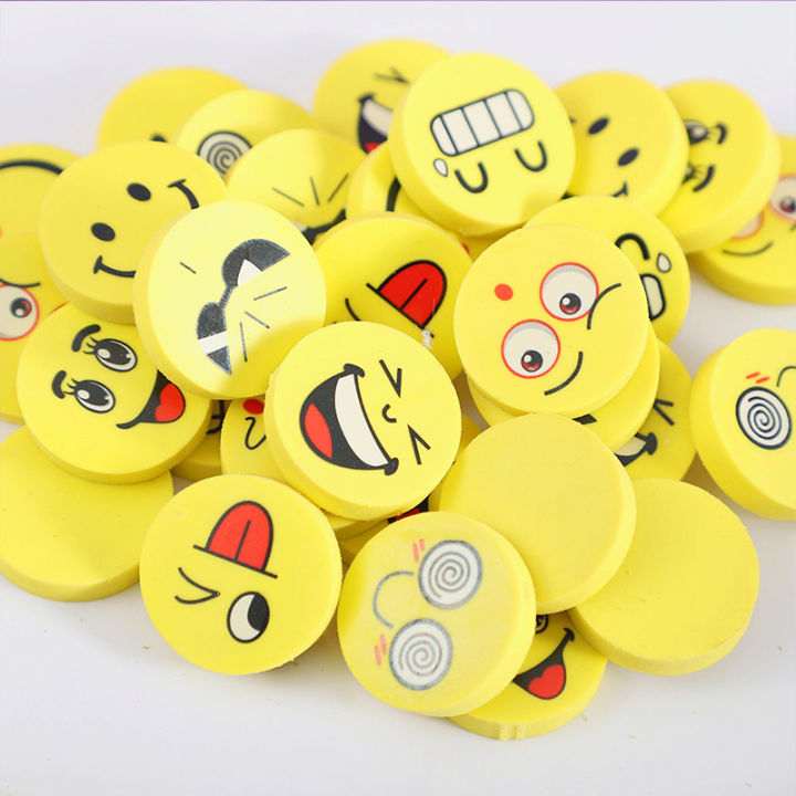 Korean cartoon smiley face eraser elementary school students school