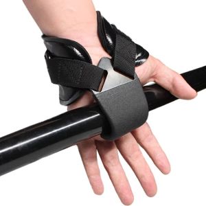 IUYJN 1 Pair Pull-up Hook Type Lifting Straps Adjustable SBR Weight Lifting Grip Hook Wrist Band Deadlift Auxiliary Power Wrist Guard Gym